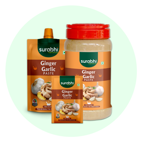 Surabhi Sauces Ginger garlic Paste | Surabhi Sauce | Surabhi Sauces | Surabhi Ginger Garlic Paste 