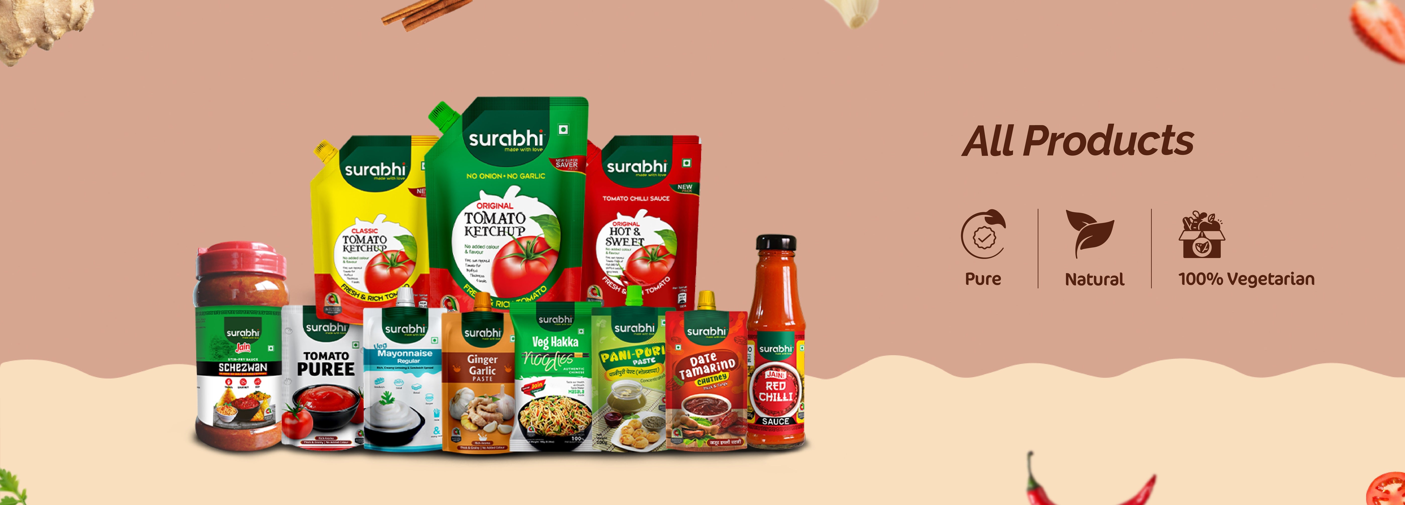 Surabhi Sauces all products range | Surabhi sauces