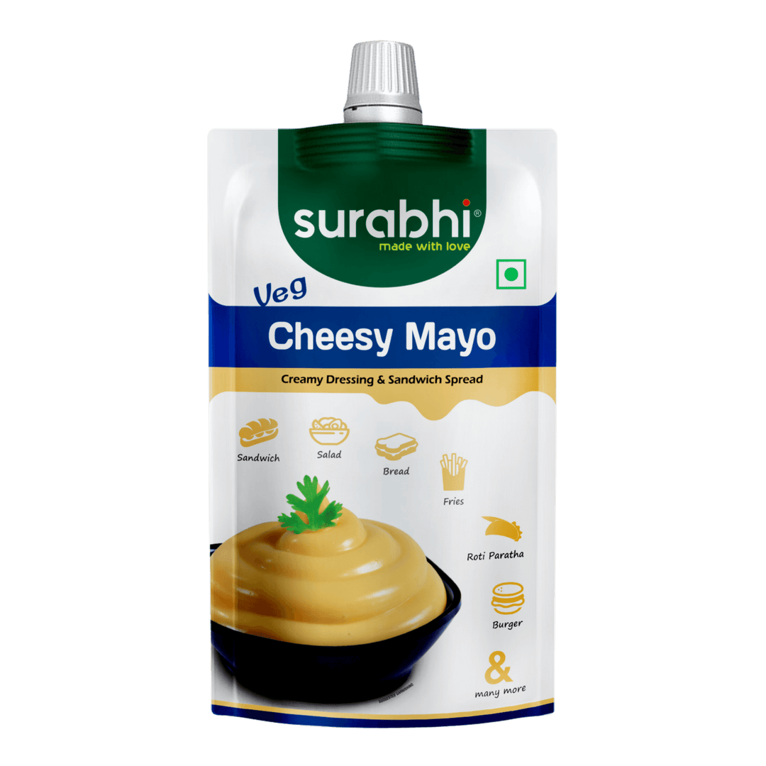 Surabhi Sauces| Surabhi Cheesy Mayonnaise| Veg Cheesy Mayo| Cheesy Dressing| Sandwich Spread| Salad Mayo| Surabhi Sauce|