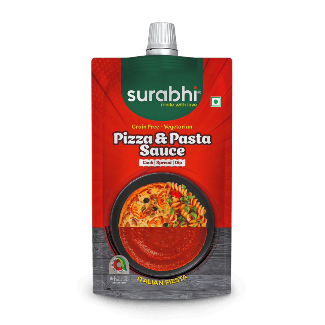 Surabhi Sauces| Surabhi Jain Pizza & Pasta Sauces | Grain Free Vegetarian Sauce| Pizza Spread | Italian Fiesta  Pizza Sauce| Surabhi Sauce|