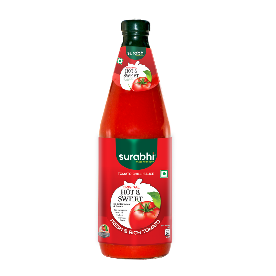 Surabhi Sauces| Surabhi Hot & Sweet Ketchup| Tomato Chilli Sauce| Hot & Sweet| Surabhi Ketchup| Fresh & Rich Tomato| Surabhi Sauce|