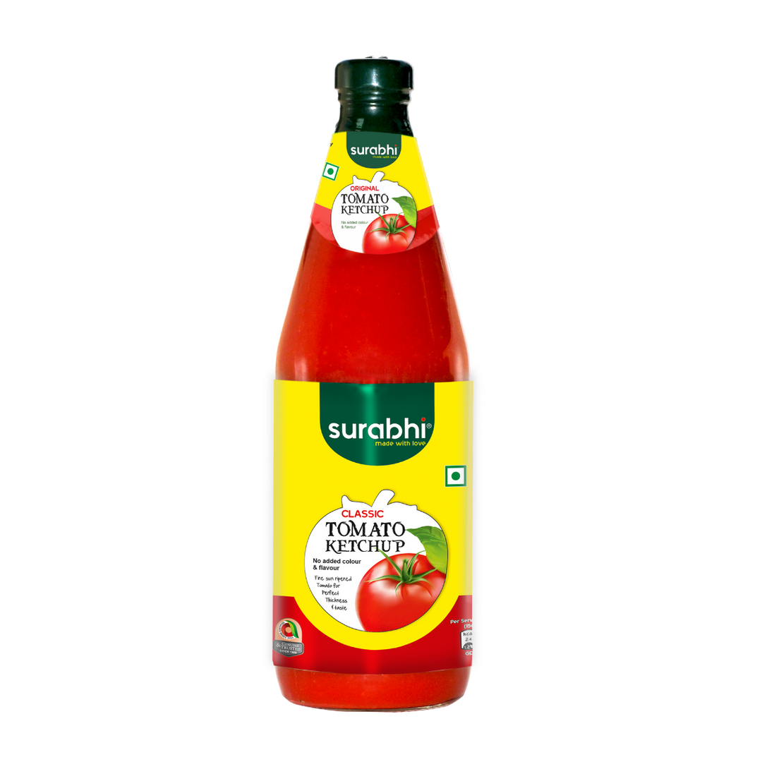 Surabhi Sauces| Surabhi Classic Tomato Ketchup| Surabhi Ketchup| Fresh & Rich Tomato| Surabhi Sauce| Surabhi Dil Se Pure| No Added Colour & Flavour| Surabhi Tomato Ketchup|