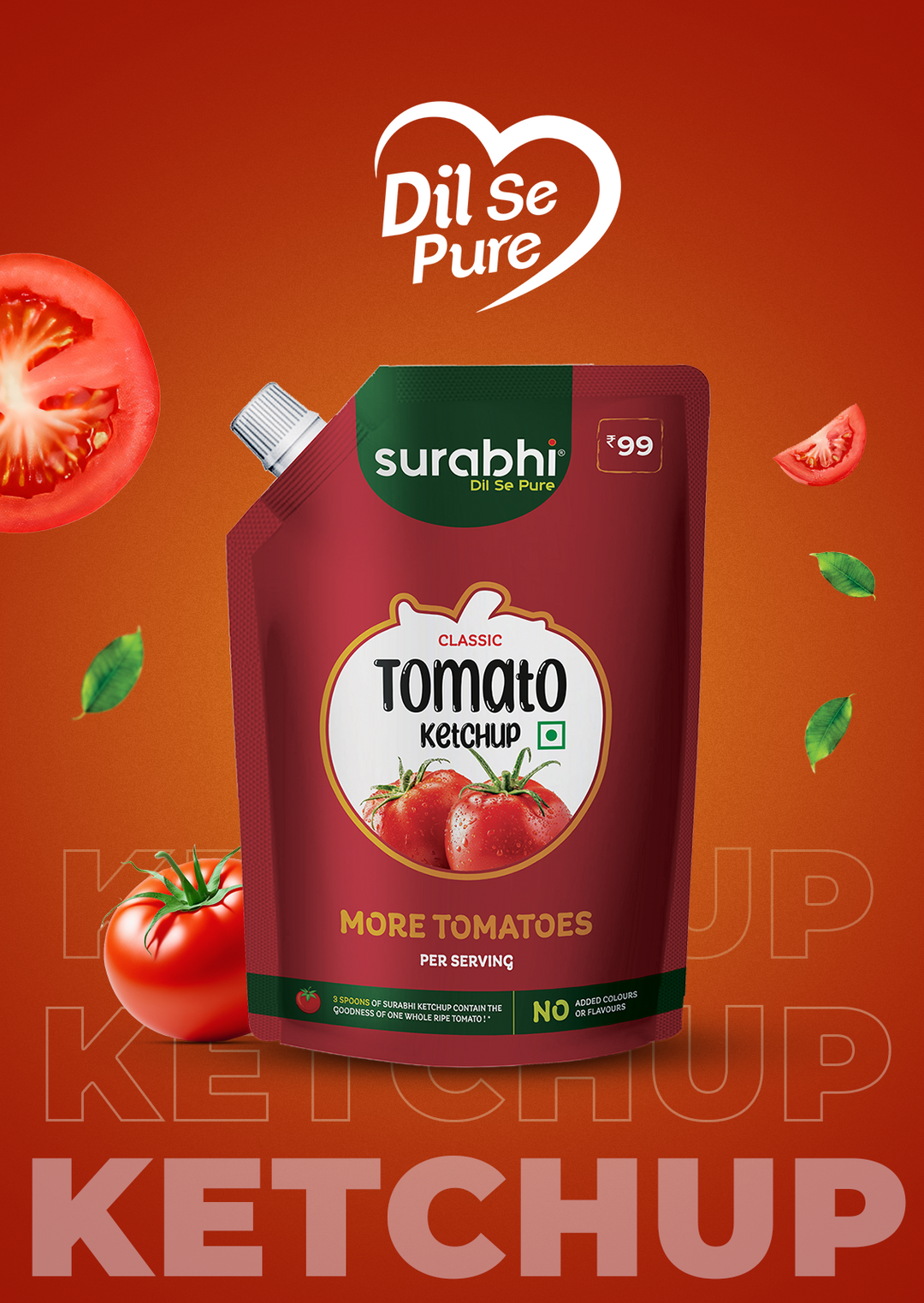 Surabhi Tomato Ketchup Classic - 900 g